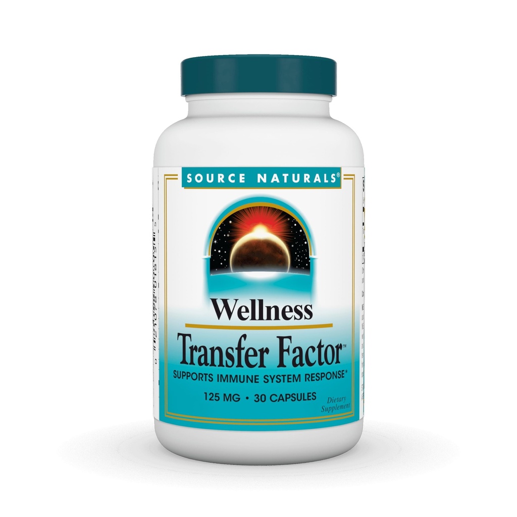 Źródło Naturals Wellness Transfer Factor, Wspomaga odpowiedź układu immunologicznego * 125mg - 30 kapsułek