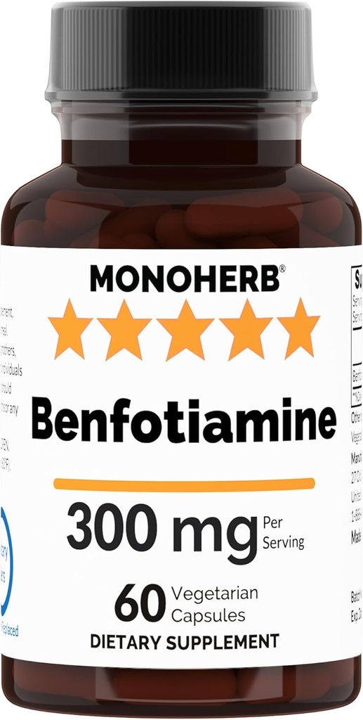 Benfotiamina 300 mg - 60 kapsułek Veg