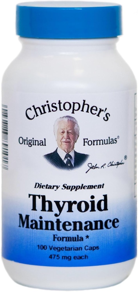 Oryginalna formuła Christophera Thyroid Maintenance Formula kapsułki, 100 Hrabia