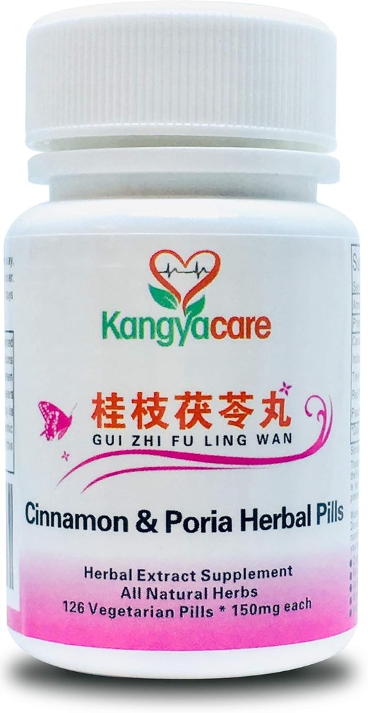 GUI Zhi Fu Ling Wan Ling Wan - Cynamon & Pigułki poria - Natural Cycle Relief - Pomoc skurcze menstruacyjne, wzdęcia, dyskomfort w okresie - Promowanie zdrowia kobiet - Wszystkie naturalne - 126 Ct (1 butelka)