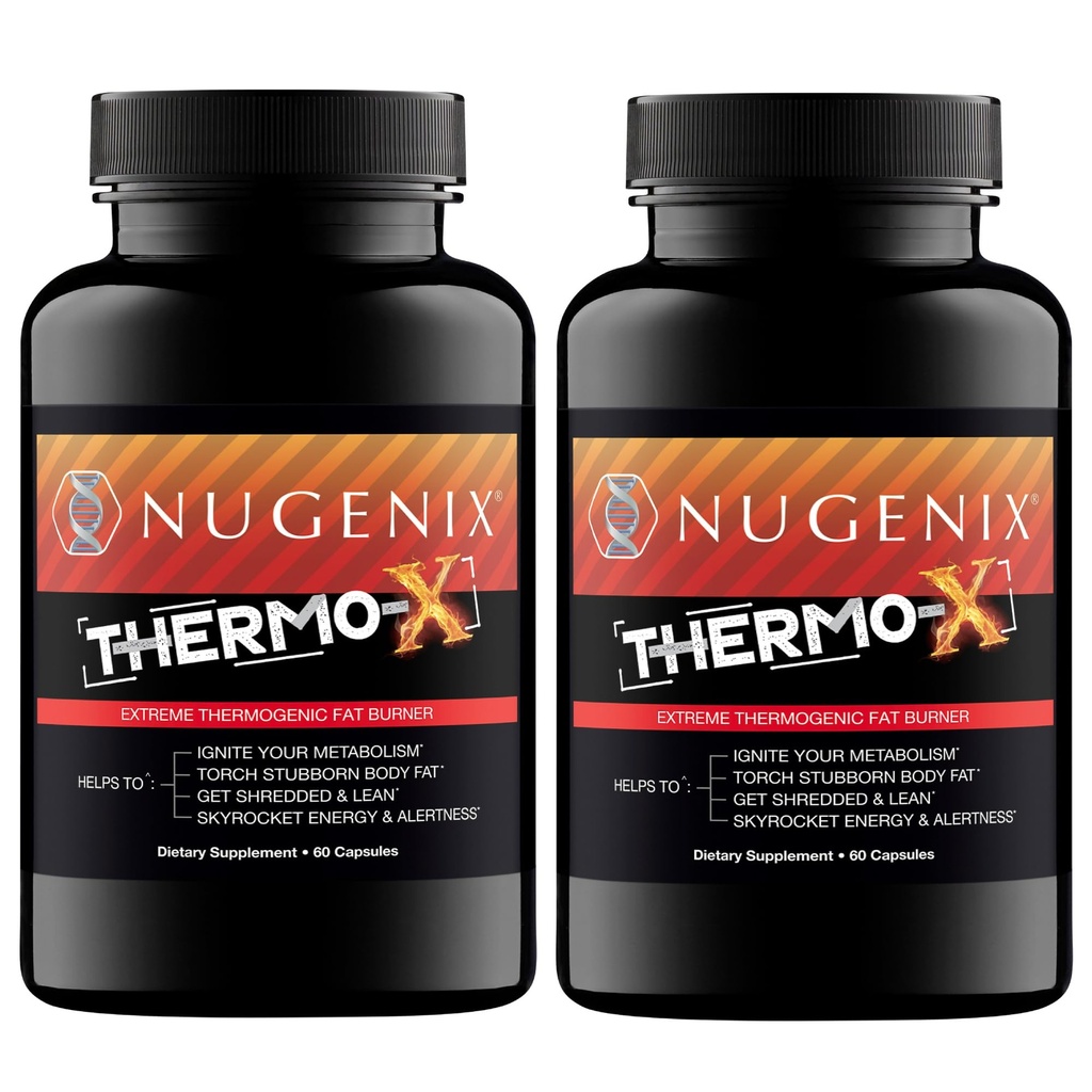 Nugenix Thermo- X: Termogeniczne tłuszcz Burner Suplement dla mężczyzn, Ekstremalny Akcelerator Metaboliczny, 120 Liczba