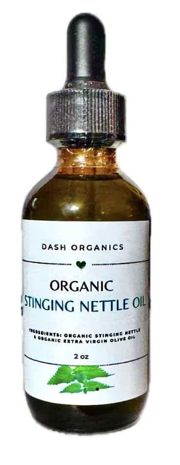 Organic Stinging Nettle Oil Bis124; 2 oz Bis124; Potężny naturalny olej do pielęgnacji włosów