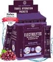 KEY NUTRIENTS Electrolytes Powder Packets - Fruity Grape 40 Pack Hydration Packets - Travel Hydration Powder - No Sugar, No Calories, Gluten Free - Made in USA