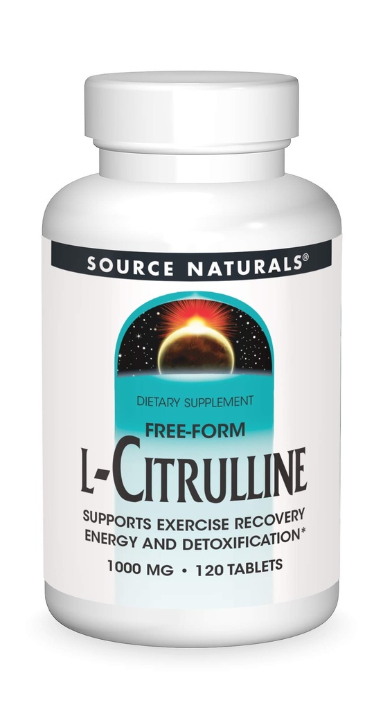 Źródło Naturals L- Citruline 1000mg - Nitric Oxcide Booster - 120 tabletek