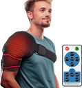 Masażer opatrunkowy do opatrunków przeciwbólowych, masaż wibracyjny Ogrzewane opaski na lewe ramię Mrożone ramię, Rotator Cuff Urazy, Zapalenie stawów dla mężczyzn Kobiety - XL / XXL