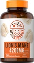 Carlyle Lions Mane Supplement Kapsułki 4200 mg 124; 150 Hrabia 124; Wegetarianin, Non-GMO, Gluten Free Supplement 124; Wiseshrooms