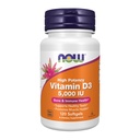Teraz suplementy żywności, Witamina D-3 5000 j.m., Wysoka potencja, Wsparcie strukturalne *, 120 Softgels