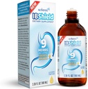 IBShield Tincture 100ml Xion124; 6 + 3 = 9 Herbs Xion124; Iberis Amara, Peppermint, Rumianek, Lemon Balm, Kminek, Licorice, Angelica, Celandine & Mary 's Thistle Xion124; Oryginalna formuła Herbal Supports Digestive Wellness
