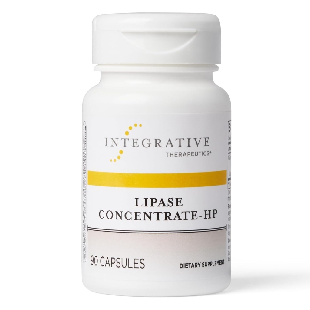 Interaktywna terapia Lipaza Stężenie - HP - Suplement enzymatyczny do trawienia tłuszczów - Wchłanianie składników odżywczych & GI Tract Health Support * - Darmowy & Wegan - 90 Hrabia (45 Służenie)