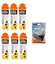 Science in Sport GO Isotonic Energy Gels - 6 x 60 ml Pakiety Paczki Paczka z elastycznych No- krawat obuwie. Wegan, Laktoza wolna, Gluten wolny, Pszenica wolna, Nut wolny, SOYA wolny (pomarańczowy)