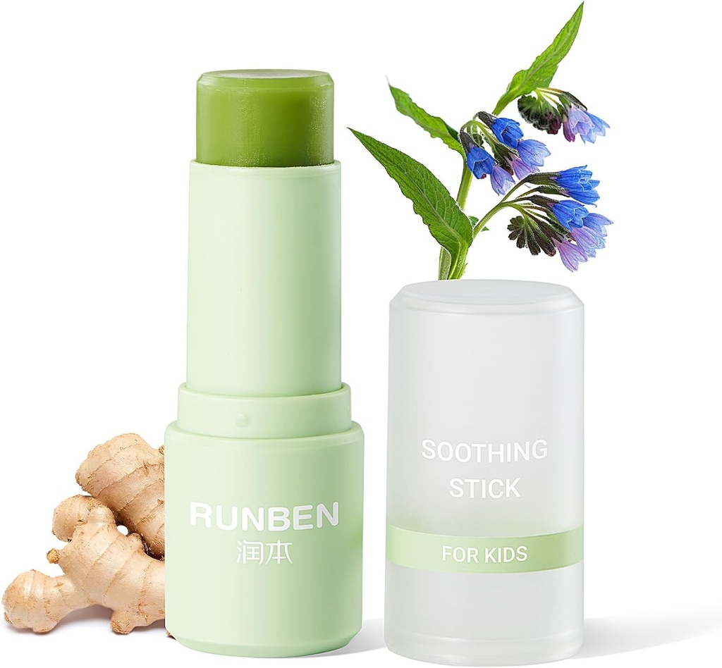 RUNBEN Mosquito Bite Itch Relief Stick, Bezpieczne Itch Relief dla dzieci i dzieci, Anti Itch Cream for Bug Bite, Plant- Based, Łatwy w użyciu, 0.24 oz