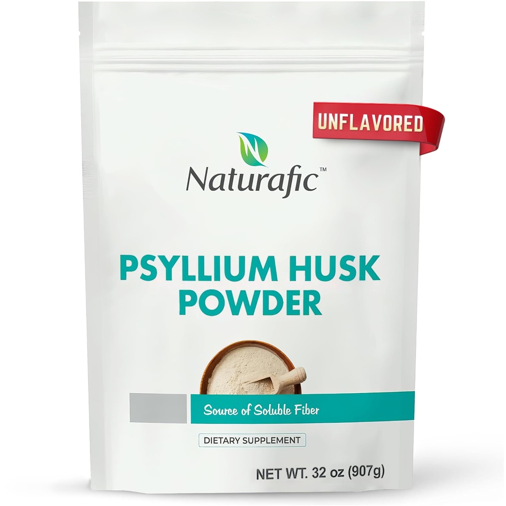 Pyllium Husk Powder Unflavored - Digestive Fiber Supplement for Bovel Regularity & Gut Health - Non-GMO, Gluten- Free, Vegan, Keto Friendly - 32oz