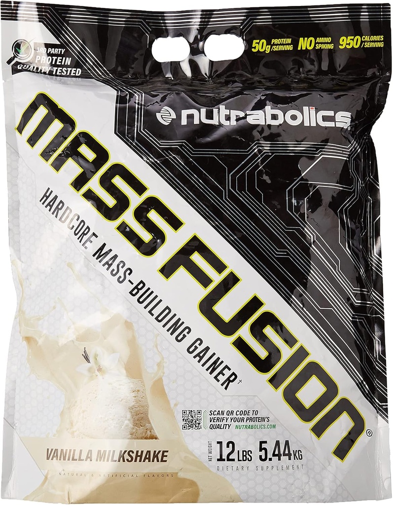 Nutrabolics Mass Fusion (Wanilia Shake, 12 Ib (29 Służenie))