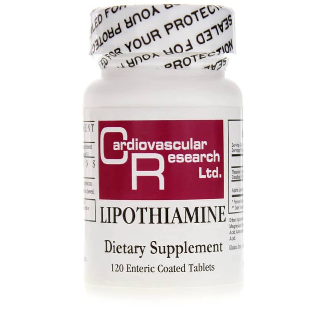 Badania sercowo-naczyniowe Lipotiamina B Suplement 120 Tabletki - Witamina B1 Teraz z kwasem lipopochodnym alfa - 1 X 120