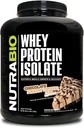 NutraBio 100% Proszek z izolatu białka serwatki, 25g Białko z pełnym profilem aminokwasów, Nie-GMO, Soy & Gluten Free, Niskie węglowodory, Niskie Calorie Białko serwatki, Czekoladowy Masło orzechowe, 5 Lbs