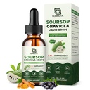Soursop Graviola Liquid Drops, Organic Soursop Bitters z Elderberry & Turmeric dla Cellular, Immune, Digestive Support, Herbal Extracts, Sugar Free / Gluten Free - 1 fl oz