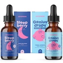 JoySpring SleepBerry Liquid Melatonin i Genius Drops Smartberry Vanilla dla dzieci