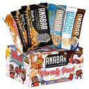 Anabar Protein, The Sampler Pack, The Protein-Packed Candy Bar, Najlepszy na świecie Tasting Protein Bar, Brak alkoholu cukrowego, Wysokie białka, Amazing Delicious, 20 Grams of Protein (6 Barów, Oryginalna odmiana)