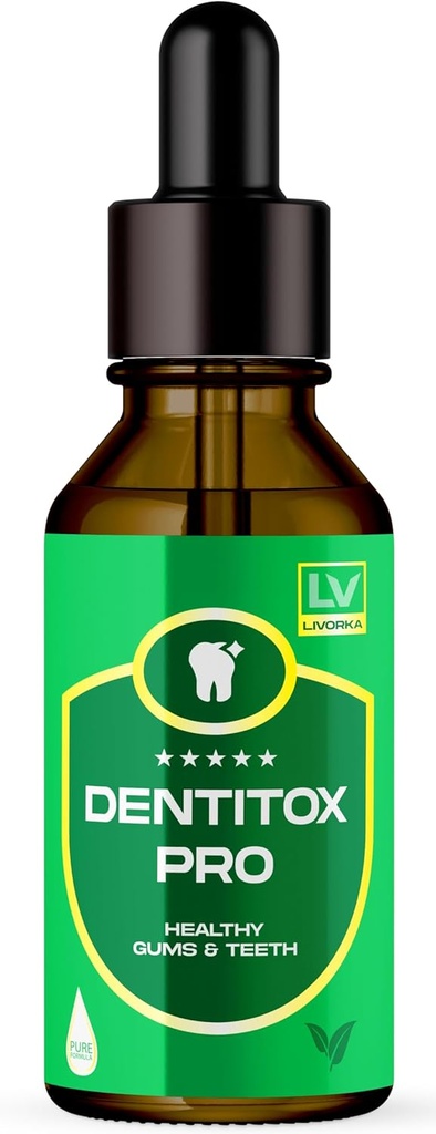 LIVORKA Dentitox Pro Drops For Healthy Teeth, Gumy - Opakowanie 1 butelki na 30 dni