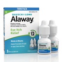 Alaway Antihistamine Eye Drops for Itchy Eyes, Fast- Acting, do 12- godzinny Itch Itch Relief, Klinicznie Tested Prescription- Strength Formuła, 0.34 Fl Oz (Opakowanie 2)