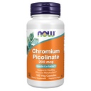 Teraz suplementy, Pikolinian chromowy 200 μg, Współczynnik współdziałania insuliny *, 100 Kapsułek Veg