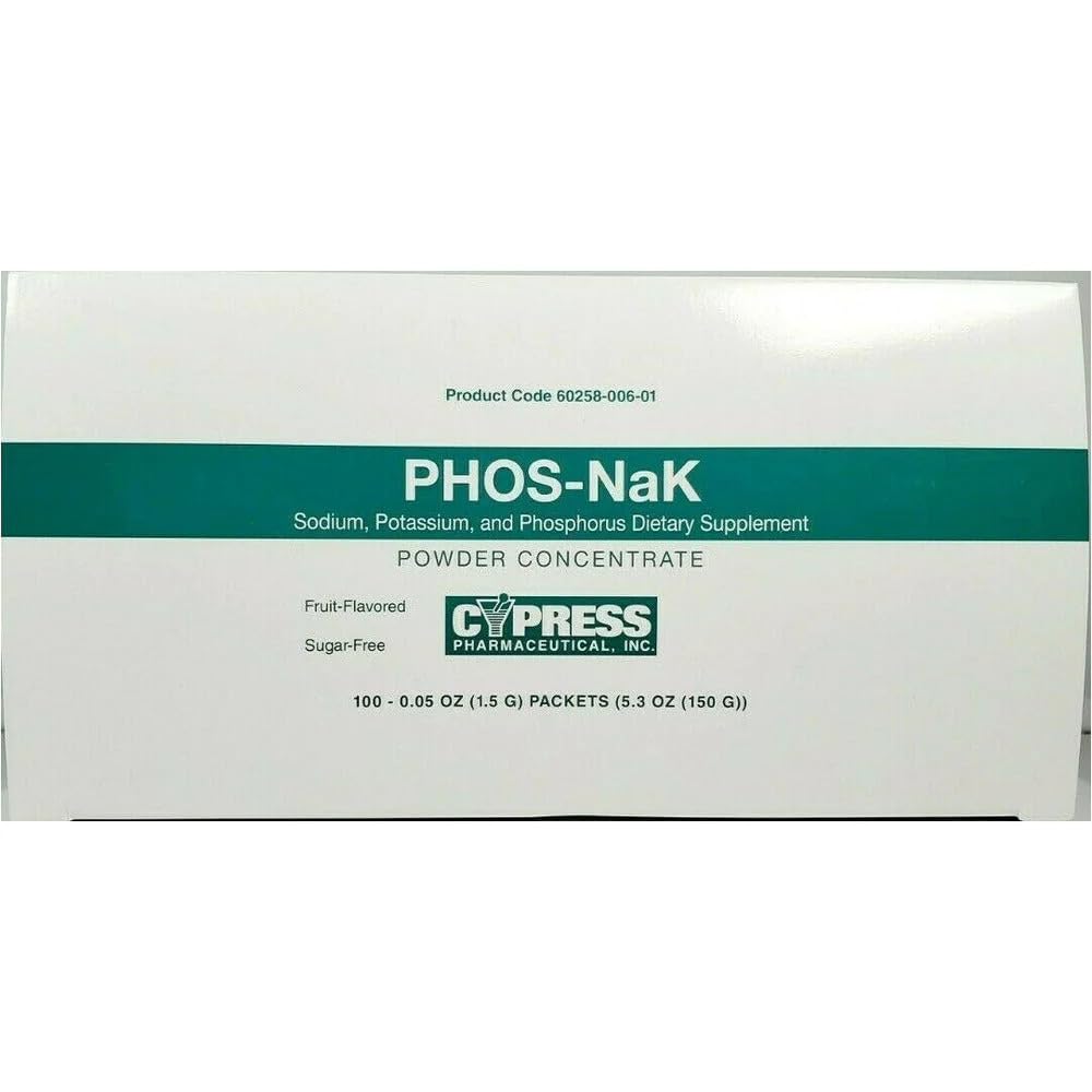 MCK27102700 - Cypress Pharmaceutical Phos- NaK Dietetic Supplement Sodu / Potasu / Phosphorus 160 mg - 280 mg - 250 mg Jednostka Dawka, Proszek doustny Koncentrat Pakiet Fruit Flavor