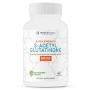 TerraForm Nutrition Extra Strength S- Acetyl Glutathione 300mg - 60 Acid- Resistant Capsules - Premium Glutathione Supplement - Wysoce Biodostępny i Stabilny Suplement SAG - Made in USA