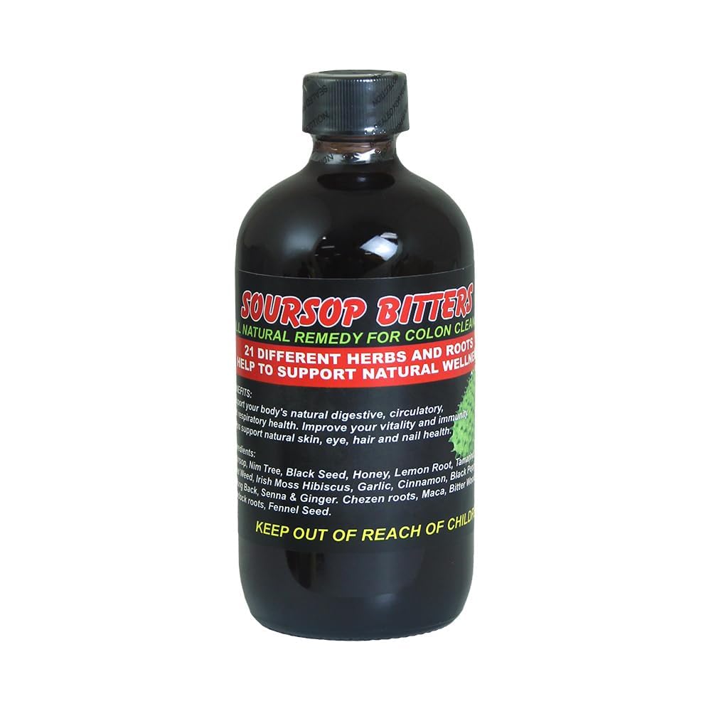 Generic Soursop Bitters -8oz - Wsparcie immunologiczne - Natural Bitter Soursop z ekstraktami botanicznymi