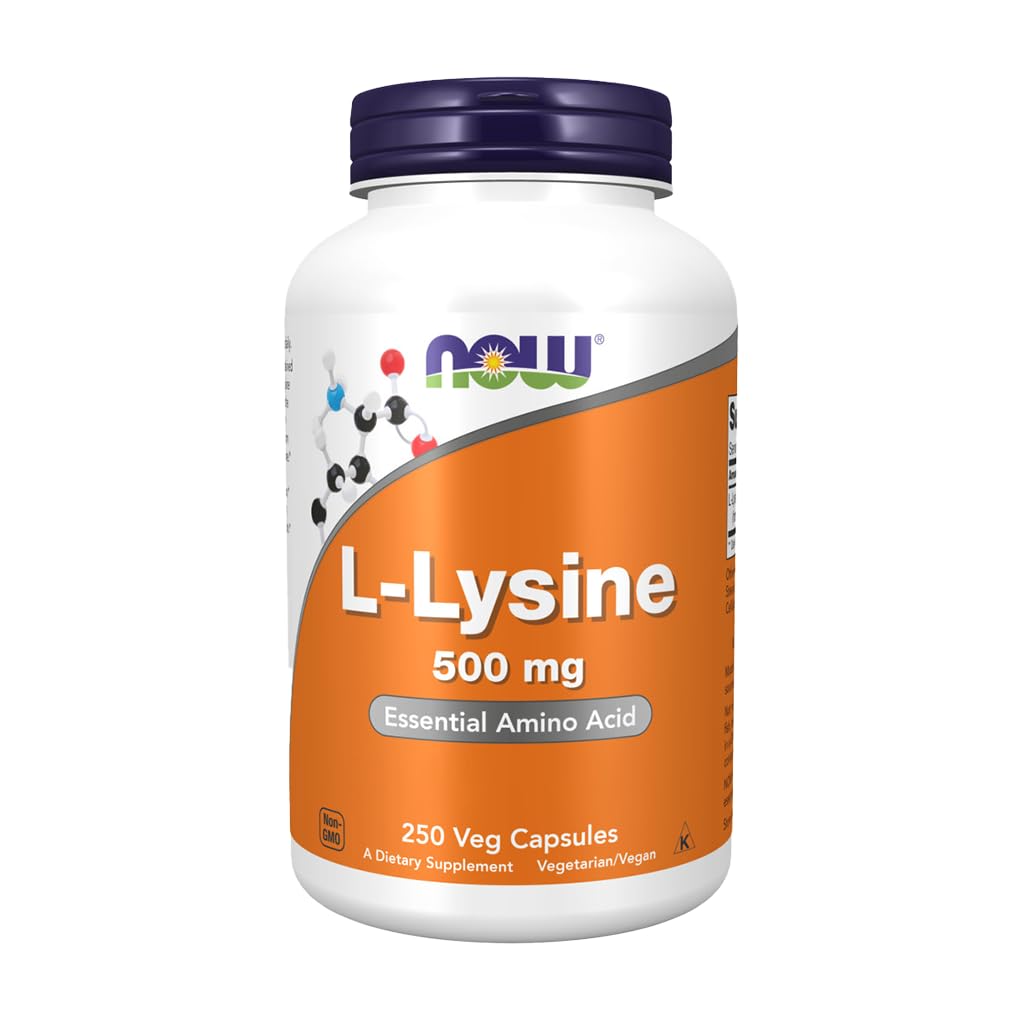 Teraz żywność L- Lysine 500 Miligramów, 250 tabletek