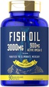 Carlyle Fish Oil 3000mg Xiv 124; 900mg Omega 3 Xiv 124; 90 Softgels Xiv 124; Lemon Flavor Xiv 124; Non-GMO and gluten Free Supplement