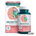 NEURIVA Original Decaffeided Clinically Tested Nootropic Brain Supplement for Memory, Focus & Concentration, NeuroFactor & Phosfatidylserine, 28ct kapsułki