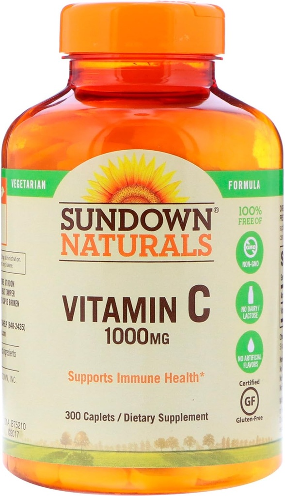 Witamina C, 1000 Mg, wysoka moc, 300 butelek