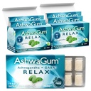 AshwaGum RELAX Gum przez BetterGum, High Potency Supplement z KSM 66 Ashwagandha i Gaba, Wsparcie Stress i Tension Relief, Alternatywa dla Gummies, Cukier-Free, Opakowanie 2
