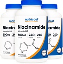 Nutricost Niacynamid (Witamina B3) 500 mg, 240 kapsułek (3 butelki)