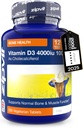 Zipvit Witamina D3 4000iu x 360 Tabletki - Witamina D o wysokiej mocy 124; Wspomaga funkcję kości i mięśni - Utrzymuje system immunologiczny 124; Wegetarianin - 12 miesięcy dostaw