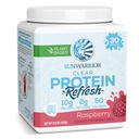 Sunwarrior Clear Protein w proszku Plant - Based Water Mix, Wegan i odświeżacz białka i suplement do nawadniania 10g Na serwowanie Malina Flavored 420g Tub 30 Służenie