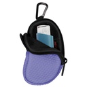 Neoprene Astma Inhaler Holder, Protective Portable Travel Handy Holster, Lightweight Carrying Case with Carabiner Clip and Mesh Pocket Inside, Inhaler Nie obejmuje (tylko przypadku) (Violet)