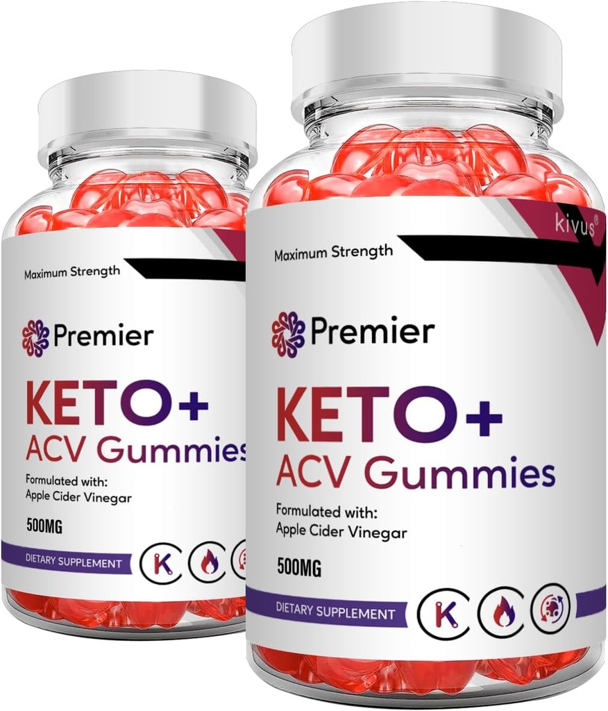 Premier Keto Gummies - Premier Keto + ACV Gummies (2 opakowania, 120 Gummies)