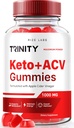 Rize laboratoria - Trinity Keto + Gummies ACV do zaawansowanej utraty wagi, Wszystkie naturalne Jabłko Cydr Suplement Oceanu, 500 mg (60 Gummies)