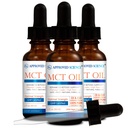 Zatwierdzony olej Science ® MCT - Czysty Trigliceryd Łańcuchowy (MCT) Olej otrzymywany z kokosów z kwasem kaprylowym (C8) i kwasem kaprylowym (C10) - Wegan, 60 ml - Opakowanie po 3