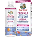 MaryRuth Organics Prenatal & Postnatal Multivitamin dla kobiet 124; Bezcukrowy 124; Przygotowany do przed-concepcji, Ciąża & Pielęgniarstwo 124; Witaminy prenatalne 124; Wegan 124; Non-GMO 124; Gluten Free 124; 30 Służenie