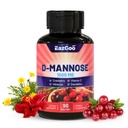 D- Mannose Supplement - 1000mg kapsułki z żurawiną, witaminą C, ekstraktem Hibiscus & Dandelion, Support Urnary Health, D Mannose & Cranberry kapsułki, 90