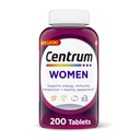 Centrum Multivitamin tabletki dla kobiet, Multivitamin / Multimineral Suplement z żelazem, Witamina D3, B Witaminy i przeciwutleniacze Witaminy C i E, Gluten Free, Non-GMO Składniki - 200 Liczba