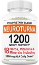 Neuropatia Supplement Supplement with 1200 mg Pure Alpha Lipoic Acid - Maksymalna wytrzymałość formuła Nerve Fortify Nerves in Fingers, Hands, Toes, & Feet - Najlepsze naturalne Nerve Relief Support - 180 Kapsułki
