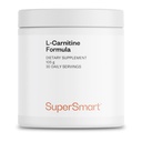 Supersmart - Formuła L- Carnitine (Natural Lemon Flavor) - 2- in-1 z Acetylem L- Carnitine & L- Carnitine Tartrate Proszek - Amino Acids Complex Supplement Supplement 124; Non-GMO & Gluten Free - 105 g