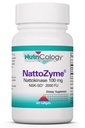 Nutricology NattoZyme - Nattokinase Supplement NSK- SD 2000 FU, 100 mg, dla mężczyzn i kobiet, Hipoalergiczne, Formuła na wsparcie serca - 60 Softgels wegetariańskie