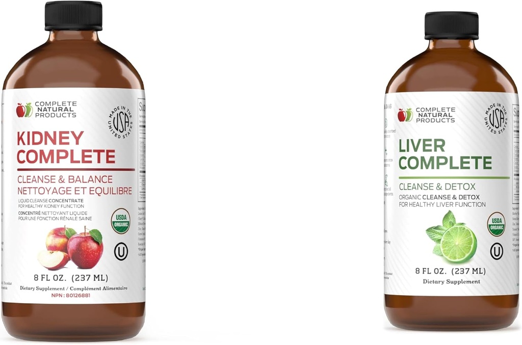 Kompletne produkty naturalne Nerki Kompletne (8oz) i Wątroba Kompletna (8oz)