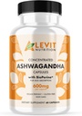 Organic Ashwagandha 600mg - 60 Count (2- Month Supply) - Vegan - BioPerine dla poprawy wchłaniania - Stres, Mood & Wellbeing Support