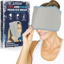 Arctic Flex Migrena Ból głowy Relief Ice Head Wrap - Bóle głowy Ice Pack Cap - Elastyczne zimno i gorąco żel kapelusz kapelusz maski na uszkodzenia szyi, ból naprężenia ramion - Zamrożenie, Heat Therapy - Kid, Mężczyźni, Kobiety